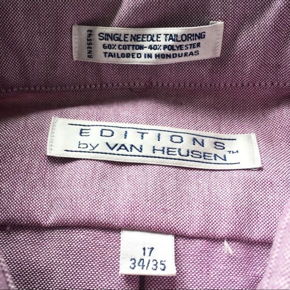 🔃Van Heusen Light Purple Button Down Dress Shirt - Picture 5 of 6